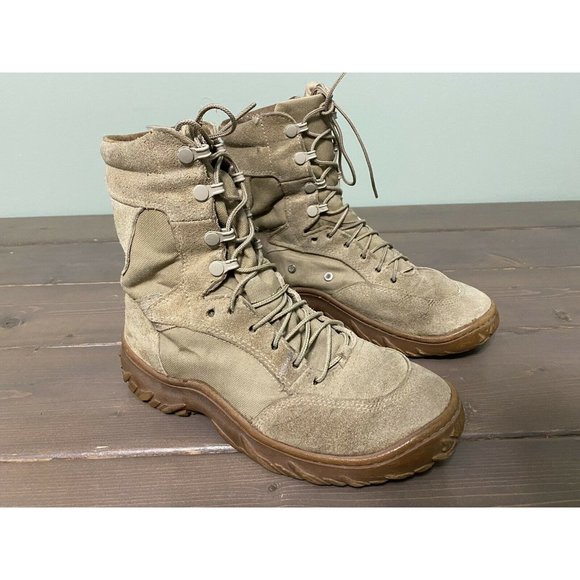 Oakley Assault 8" Boot Vibram Military Combat Hiking 11093-889A Tan Army 6.5 - Picture 1 of 5